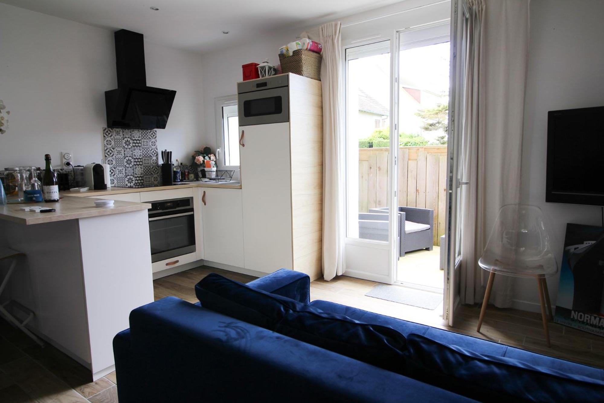 Appartement Avec Terrasse Privee, Plage A Pied Saint-Aubin-Sur-Mer  Exterior foto